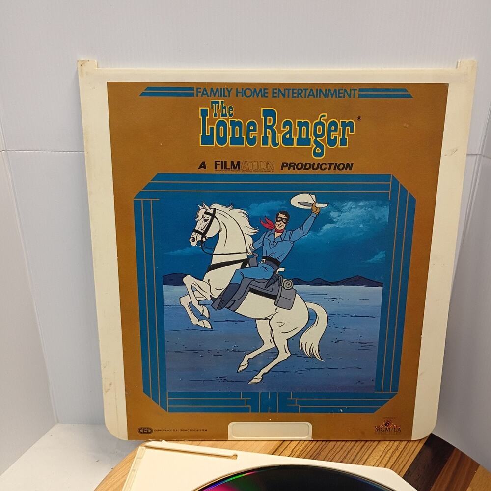 The Lone Ranger (1980) CED VideoDisc Family Home Entertainment MGM/UA Home